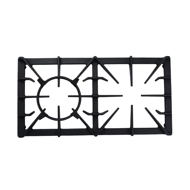 How do the design and structure of a Cast Iron Pan Support influence its ability to resist warping or cracking under high heat?